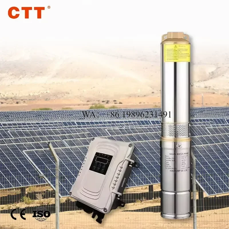 Wmwmnu for 2hp Solar Pump with Panels Water Well Pumps with Plastic Impeller Complete Set Solar Water Pump