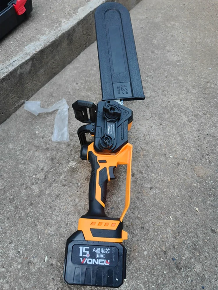 Electric Saw Brushless rechargeable chainsaw household small handheld high-speed chain saw high-power electric chain saw