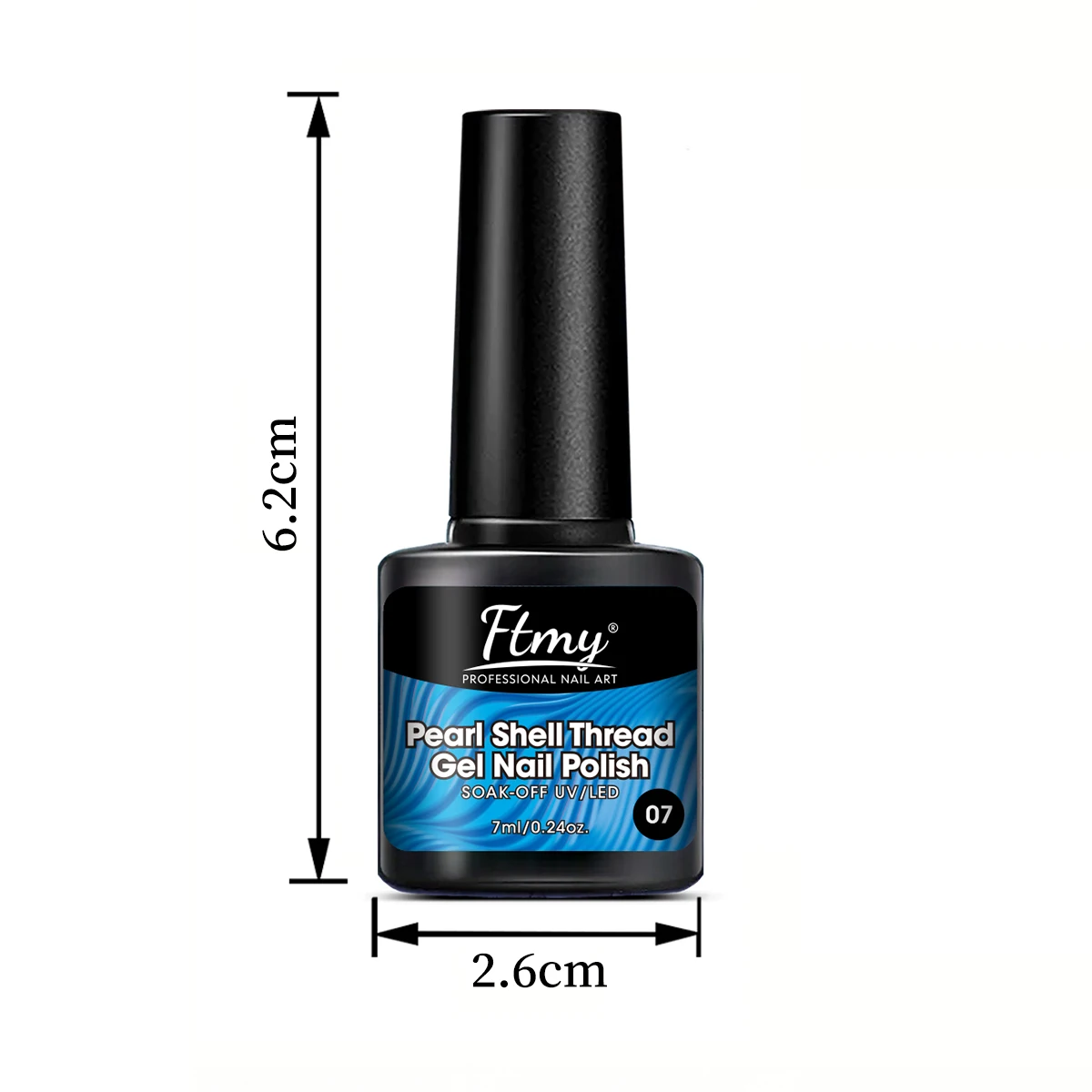 مجموعة طلاء أظافر جل مكونة من 7 قطع، مجموعة طلاء أظافر جل لجميع المواسم مع معطف علوي لامع غير لامع ومعطف أساسي للتقليم المنزلي #3