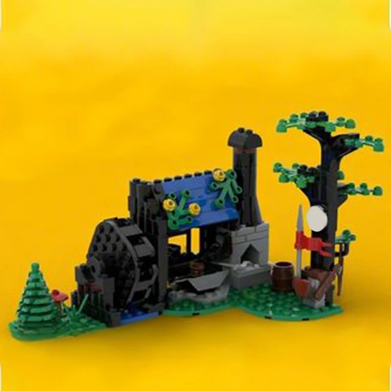 

212 шт. MOC Forestmen Ковальный замок, строительные блоки, рождественский подарок, инженерный проект «сделай сам», идеально подходит для молодежи в помещении