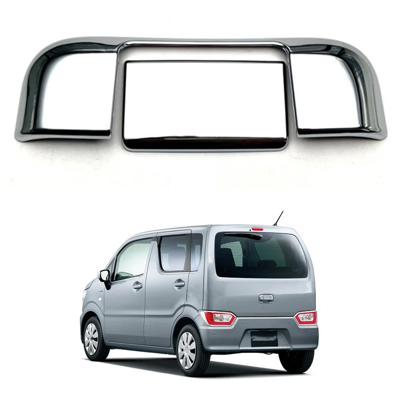 Per Suzuki Wagon R 2022 + cromato porta posteriore portellone copertura della maniglia adesivo copertura della ciotola della porta Trim