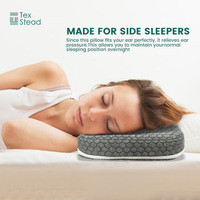Ear Pillow With Ear Hole For Sleeping with Sore Ear Pain Memory Foam Pillow Suitable For Use By CNH Patients Soothing Ear Pain