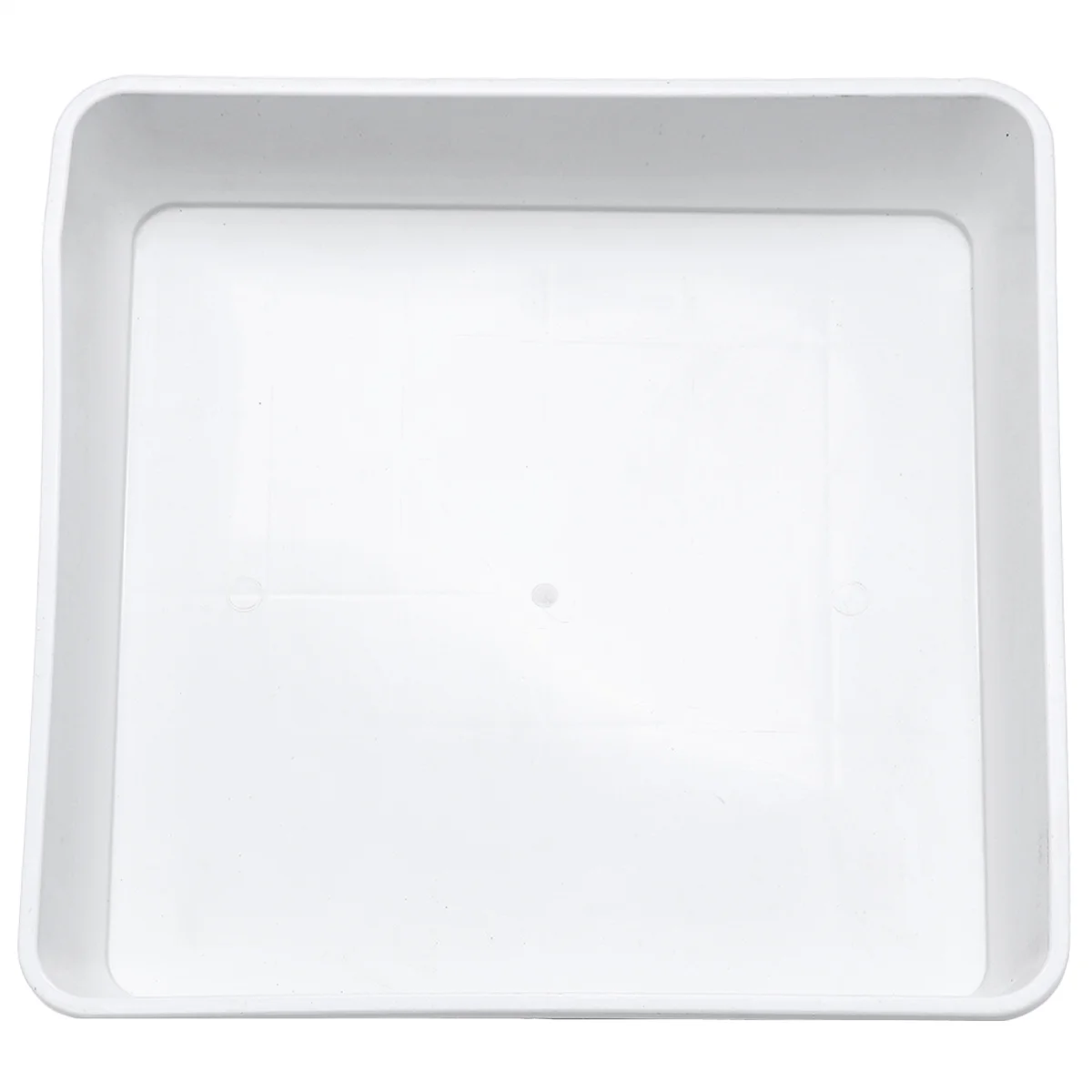 

Resin Plastic Tray Thicken Non-Slip Fruit Plate Breakfast Serving Tray For Kitchen Home Restaurant Tabletop Decor White