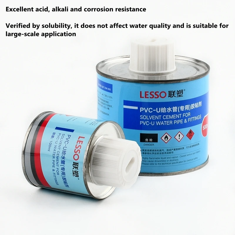 100ml PVC Water Supply Pipe Glue Connecting Water Pipe Fittings Sealant Garden Irrigation System Pipeline Tube Joint Adhesive