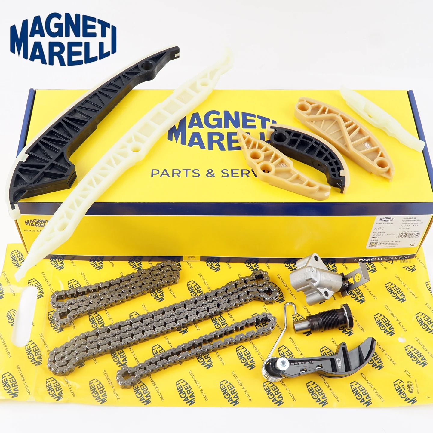 12-teiliges EA888 GEN3 Steuerketten-Spanner-Kit mit Führungsschiene und Kettenplatte für Audi A3 A4 A5 A6 A7 Q5 TT Jetta Passat Tiguan CC Golf GTI – Detail 2