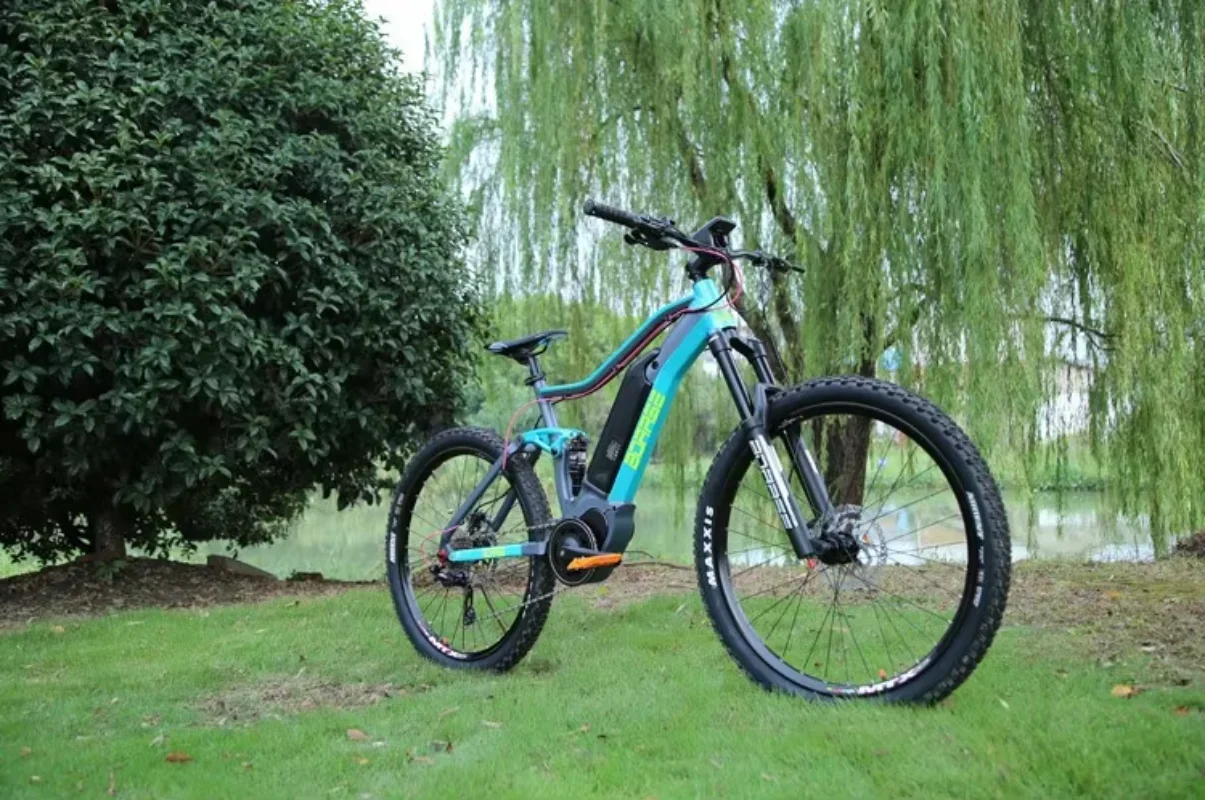 

Max Bafang Motor Ledge Power Battery Shock Absorption Frame Fat Tire Electric Mountain Bike