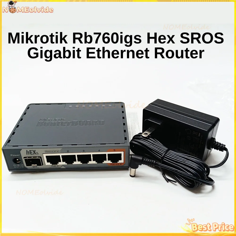 Mikrotik Rb760igs Hex S ROS Gigabit Ethernet Router With 1Xsfp Port 5X10/100/1000Mbps Ports