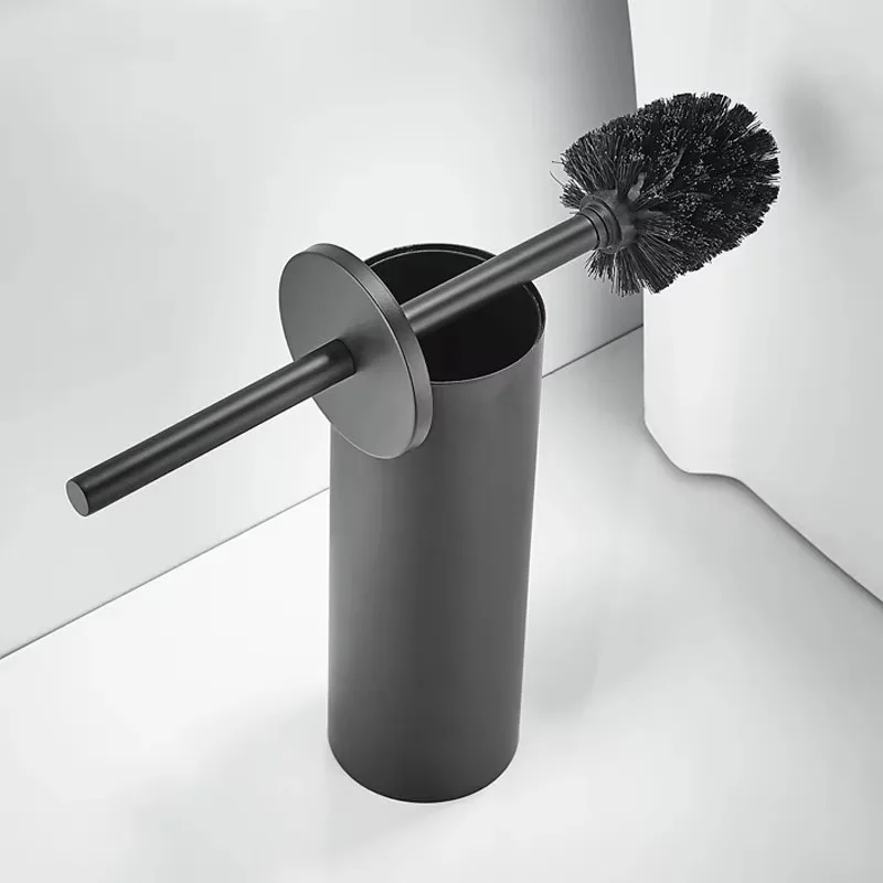 European market: wall-mounted stainless steel toilet brush bracket