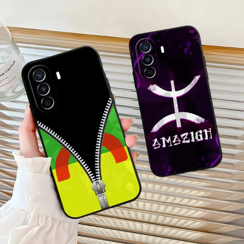 Amazigh Symbol Berber Academy Phone Case For Huawei Mate 40 20 30 10 9 8 Pro S 20X 5G 40E Plus G9Plus Pro Nova 7i 7 Pro SE