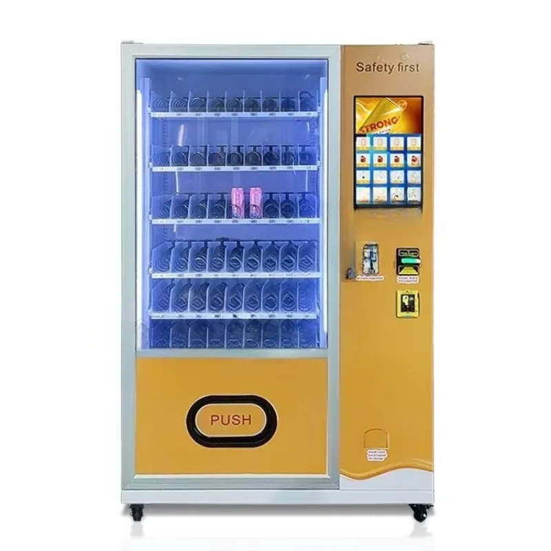 

OME New Arrival Source Factory Metal Beverage and Snack Vending Machine Large Capacity Soda Drink Card Combo Vending Machine