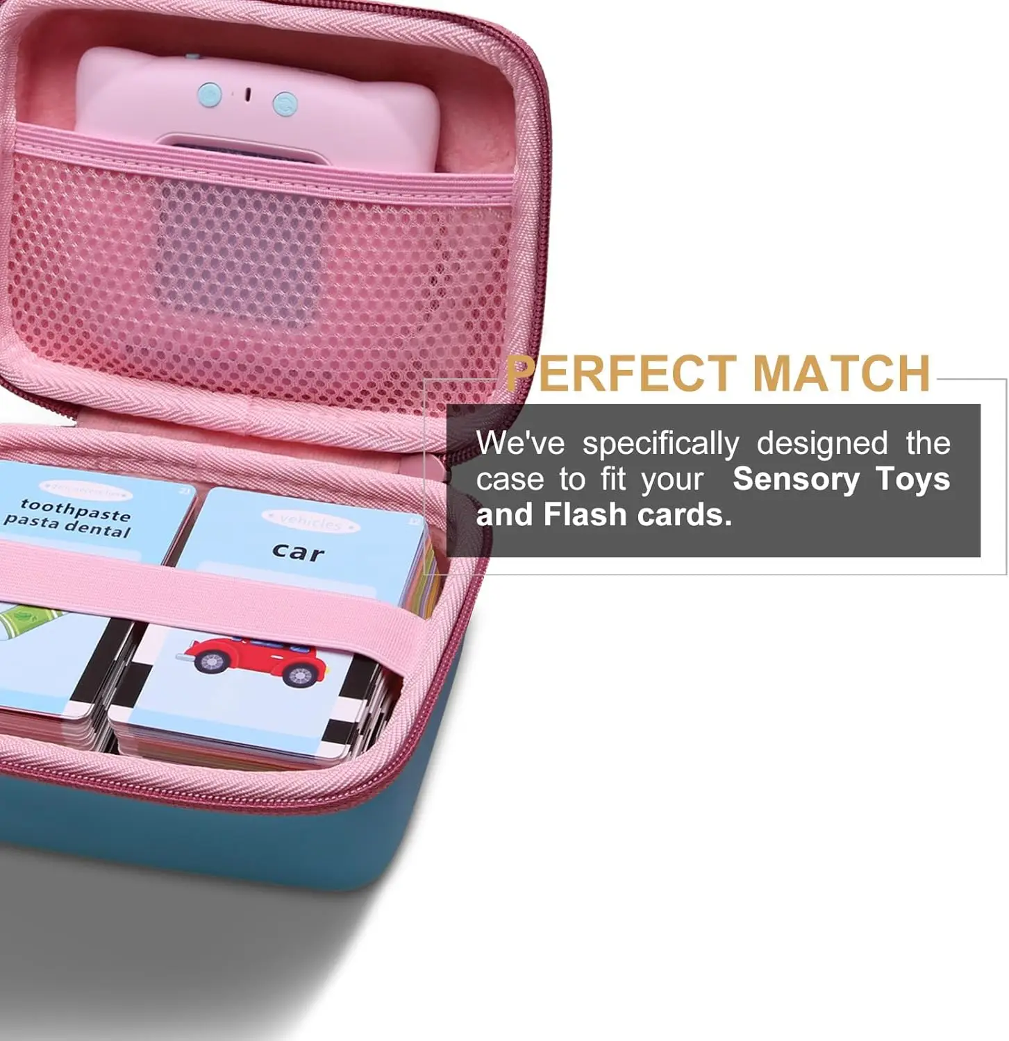 Estojo de armazenamento de cartões flash falante LTGEM EVA compatível com QuTZ/FREE TO FLY/Ednzion e outras marcas de cartões flash falante