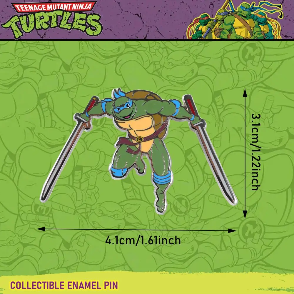 1PC Teenage Mutant Ninja Turtles Pins Collectible Enamel Brooches Fun Novelty Backpacks Hats Clothes Accessories Birthday Gift