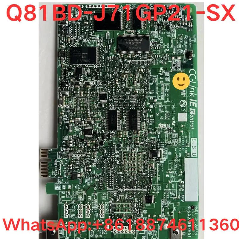 

Second-hand test OK,communication module Q81BD-J71GP21-SX