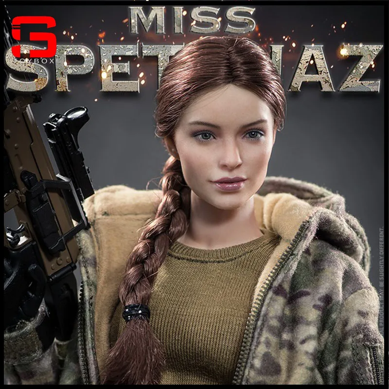 In Voorraad VERYCOOL VCF-2052 1/6 Russische Vrouwelijke Soldaat Head Sculpt Zonnebrand Huid Fit 12 Inch TBLeague Vrouwen Action Figure Bodys