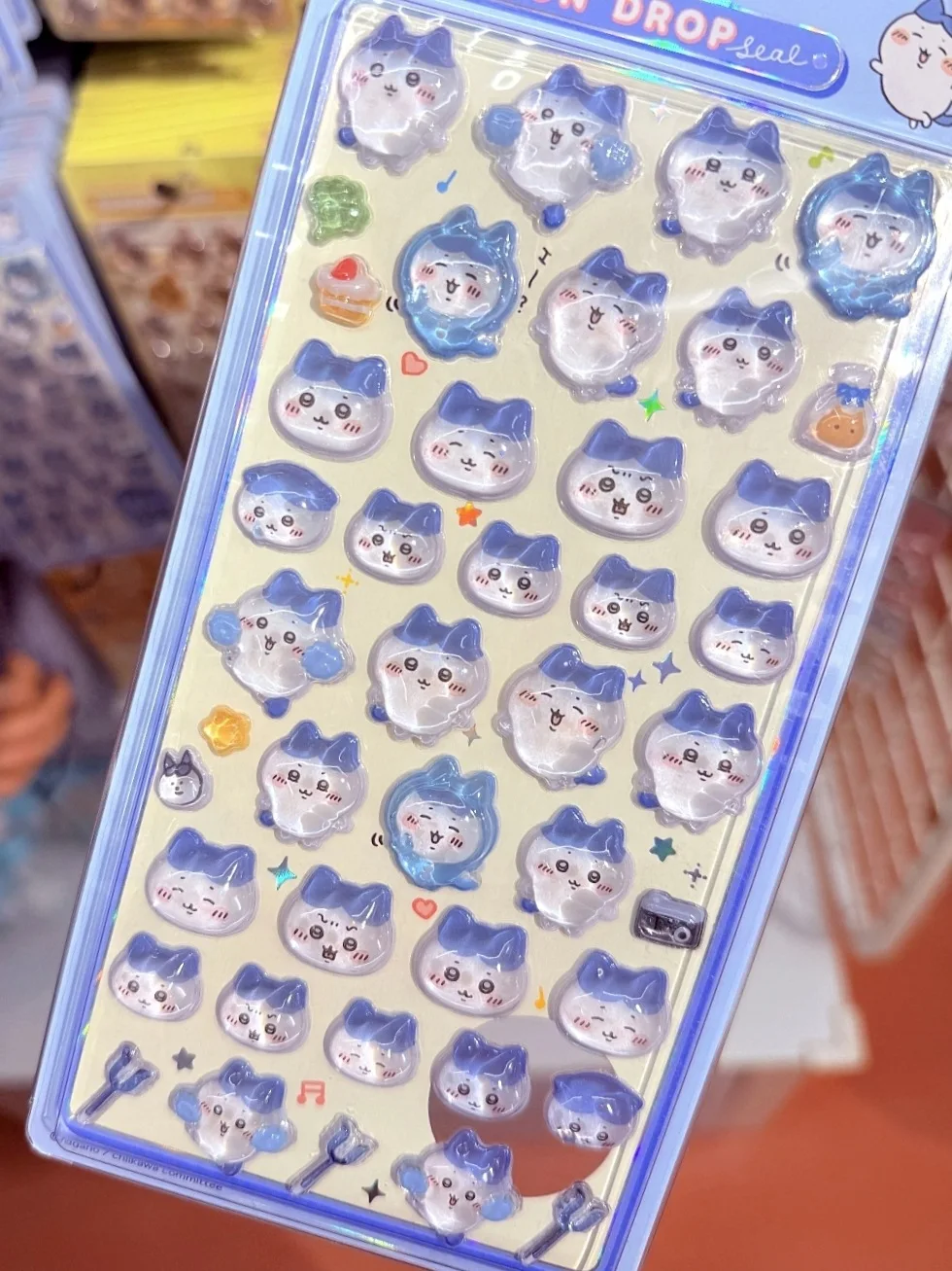 Chiikawa 3D schattige kristallen stickers Usagi telefoonhoesje decoratie nagel DIY decoratieve stickers voor notebook laptop waterdicht