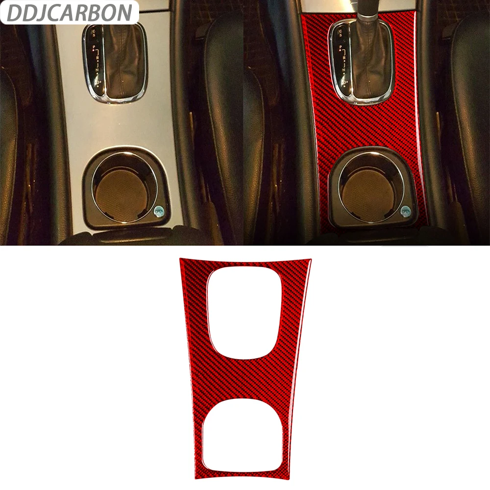 

Красная настоящая панель шестеренок из углеродного волокна, объемная Обложка, отделка, аксессуары для украшения интерьера автомобиля, наклейка для Benz C класса W203 2005-2007