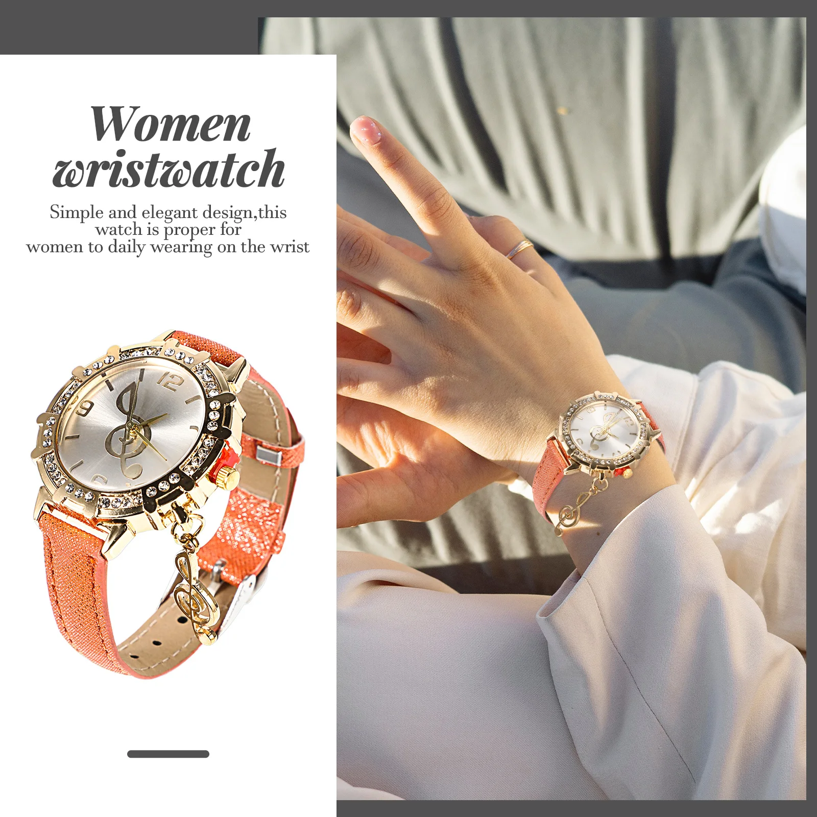 

Diamond Watch Women Wristwatch Adjustable Metal Quartz Stylish Ladies Watches For Girls Student Party Dating
