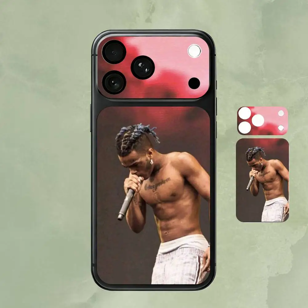 

Rapper X-Xxxtentacion Plain Decal Skin for iPhone 17 Pro Max Back Film Cover Wrap Screen Protector Anti-scratch Durable Sticker