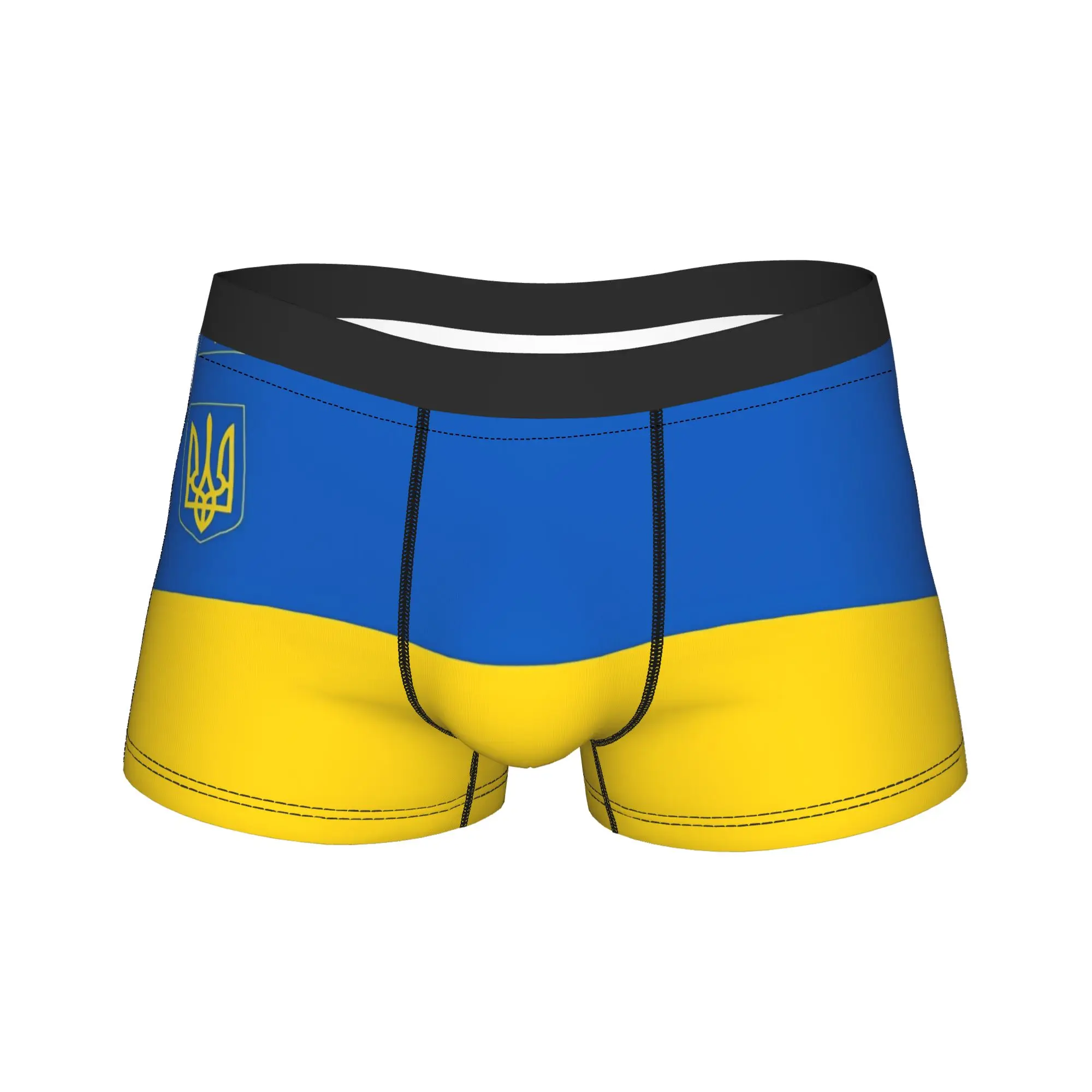 Ukraine Presidential Flag Underwear  Men's Panties Pattern Classic Boxer Shorts Hot Sale Shorts Briefs Plus Size