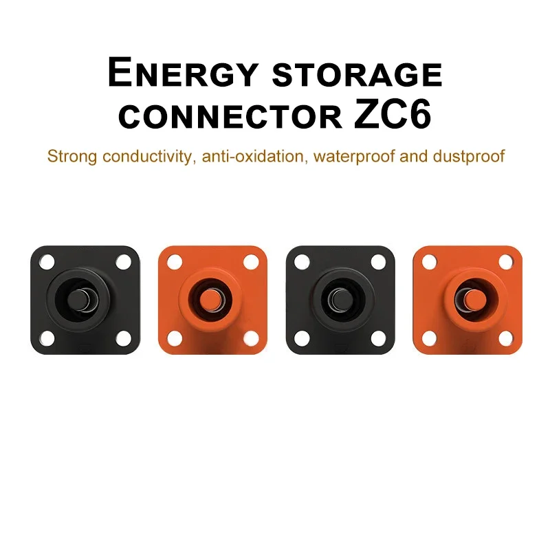 IP68 120A Single-cell Energy Storage Cabinet Battery Connector ZC6 100A Male Female High Current New Energy Industry Pulg Socket