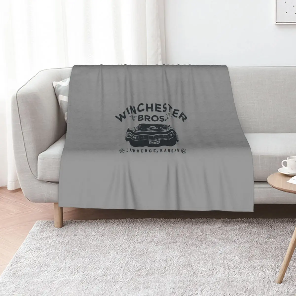 Winchester Bros Throw Blanket Soft Thermals For Travel funny gift Hair Flannels Luxury Designer Blankets