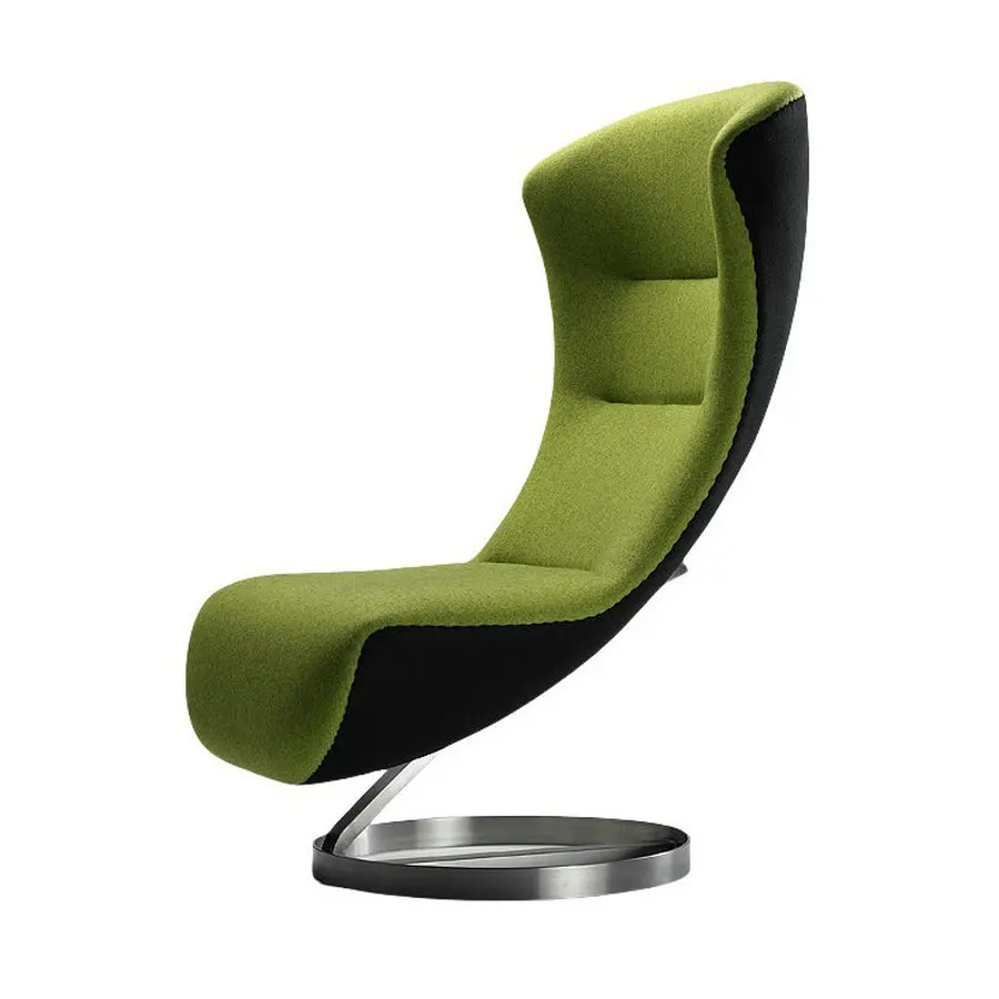 #Modern Design Home Office Oversize Egg Shaped High Back Metal Lounge Chair Hotel Balcony Green Velvet Lazy Sofa Chair for Adult