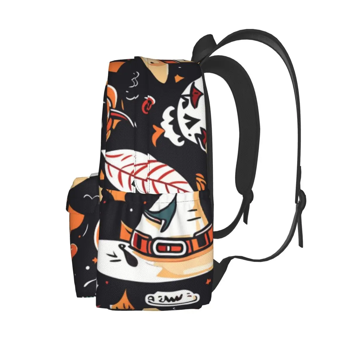 Halloween Pattern Large Capacity Student Backpack Casual Fashion Schoolbag