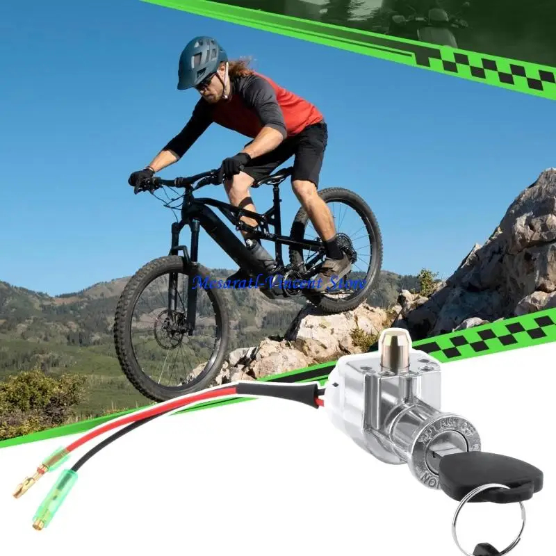 A70F Quick Install Universal Battery Lock with Reinforced Alloy Structure Anti Theft Device for E Bikes & Motorcycles