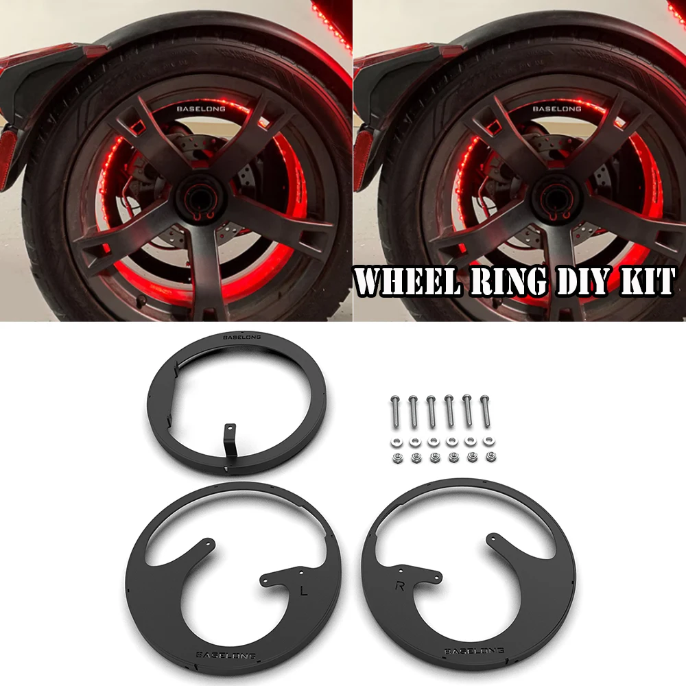 

Wheel Ring DIY Kit For Can-Am Ryker SPORT 900 2022 2023 Stainless steel Motorcycle Accessories Wheel DIY kit SPORT900