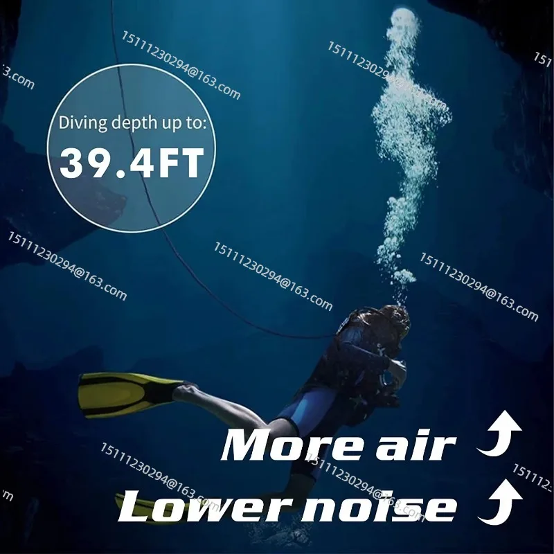 Waterproof Portable Rechargeable Underwater 10M 3.5-5H Diving Scuba Snorkel Equipment Diving Mobile Ventilator Tankless