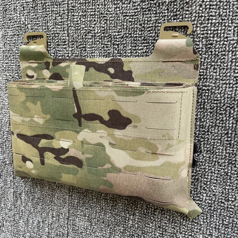 Tactical Vest Magazine Pouch Fcsk Laser Cutting Panel Expansion Conversion Bag Front FLap Molle Triple Magazine Bag