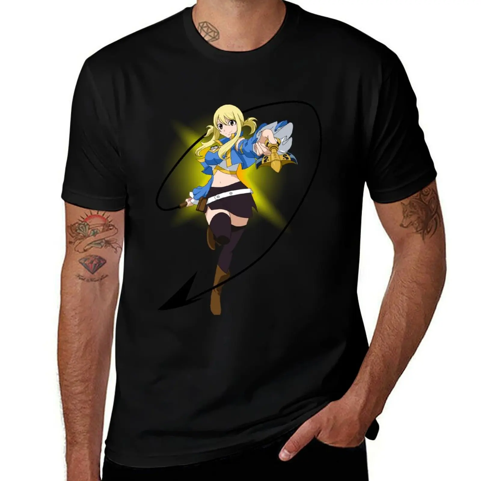 Lucy Heartfilia T-Shirt Casual Fashion Short Sleeve Cotton T-Shirt