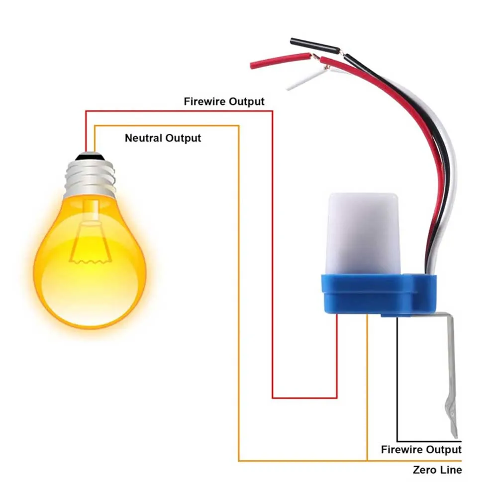 For Pathway Lights Dusk Dawn Sensor Auto On Off Switch Perfect For Outdoor Use Twilight Switch For Streetlights