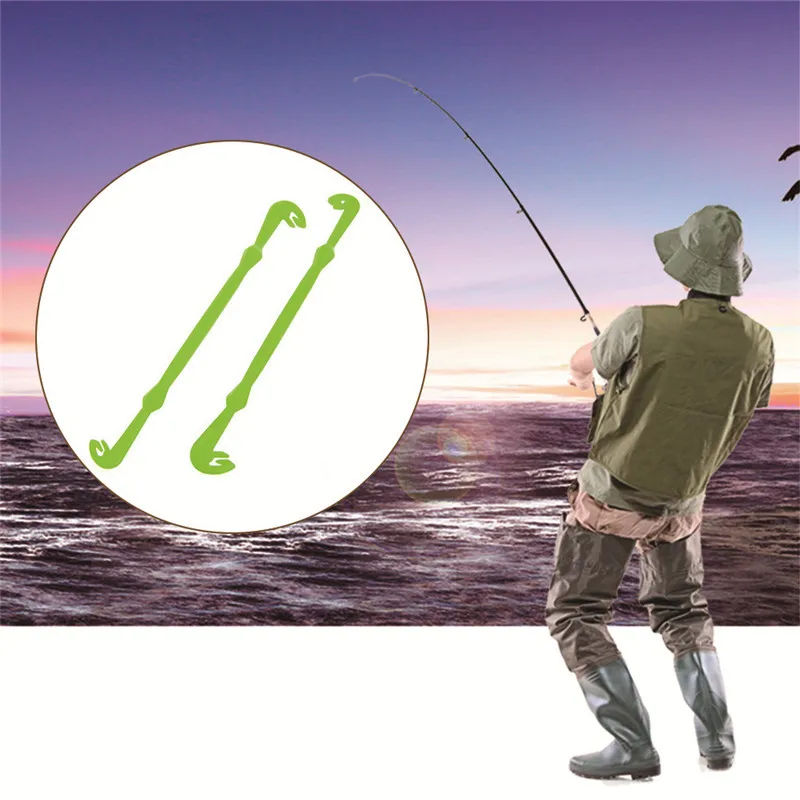 2pcs Fishing Hook Tie Tools Disgorger Tool Angler Accessory Fast Nail Knot Tying Tool Easy Hook Loop Tyer For Lines Fishing Gear