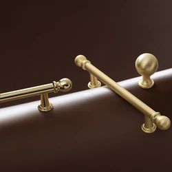 French Handles for Furniture Bright Golden Cabinet Knobs and Handles Multiple Color Options Handles for Wardrobe and Drawer
