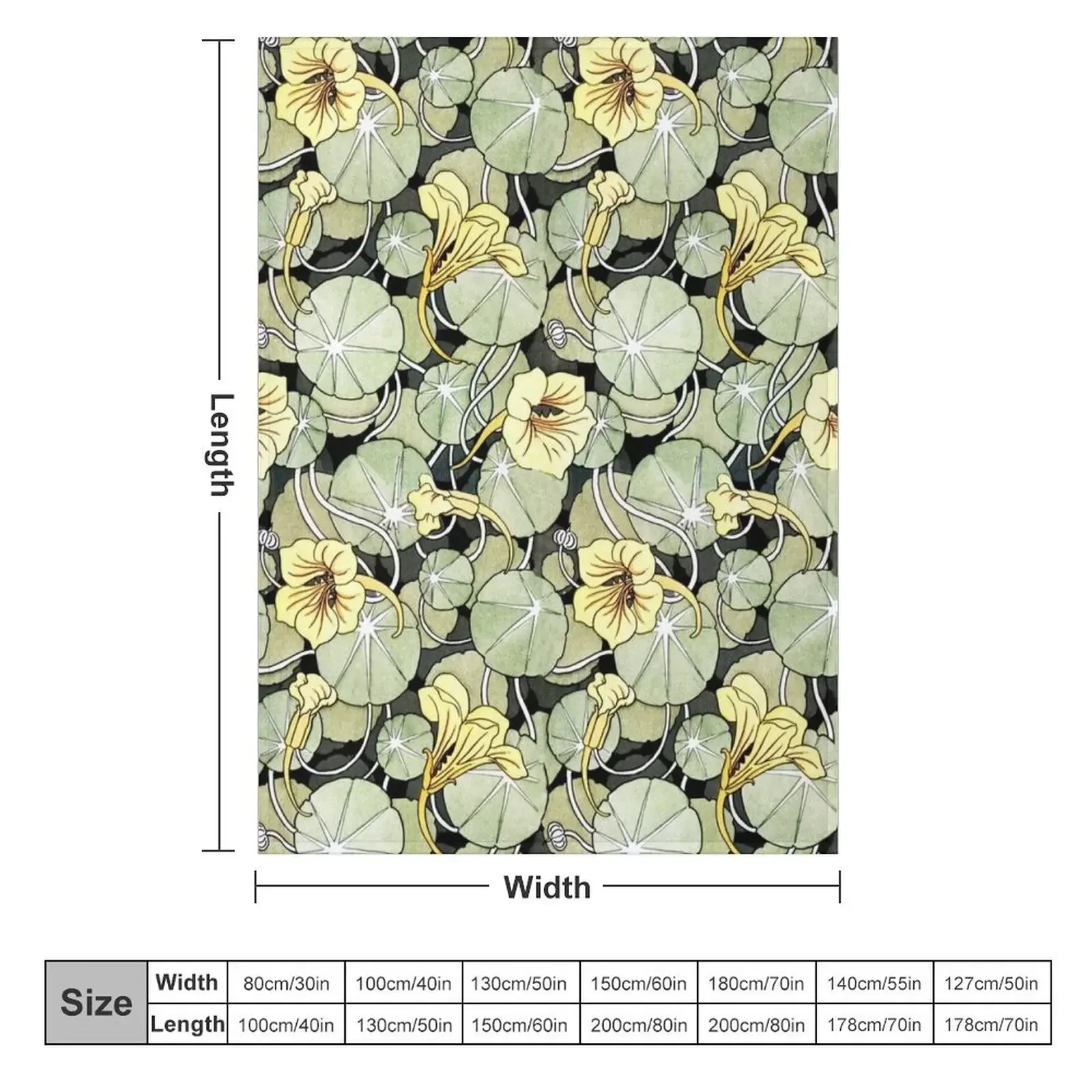 Trumpet Flower Pattern by Maurice Pillard Verneuil Throw Blanket Thins Designers Blankets