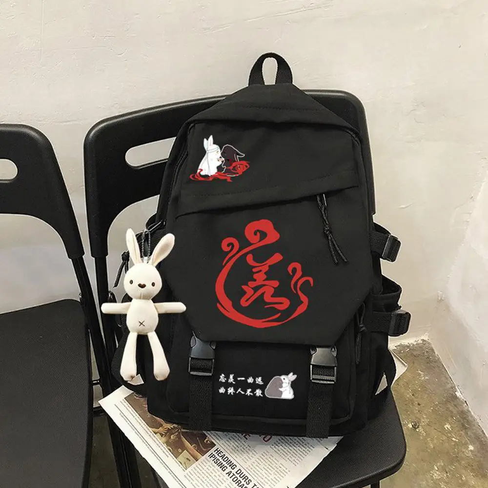 Imagem -06 - Anime mo Dao zu Shi Mochila Cosplay o Undomed Wei Wuxian Lan Wangji Mochila Bolsas de Escola Adolescentes Casuais Ombro Bolsa de Viagem