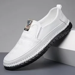 2023 New Fashion Business Shoes Leather Genuine High Quality Breathable Flat Shoes Men's Shoes Comfortable Leather Shoes