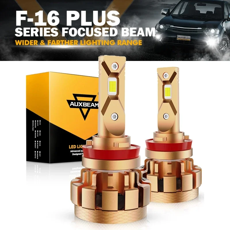 AUXBEAM F-16 Plus Series 70W 6000K White Light Car LED Headlight Bulbs