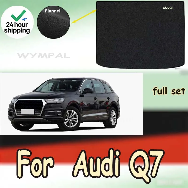 

ECOAUTO Rear Trunk Mat For Audi Q7 2016-2025 Boot Cargo Floor Carpet Pads