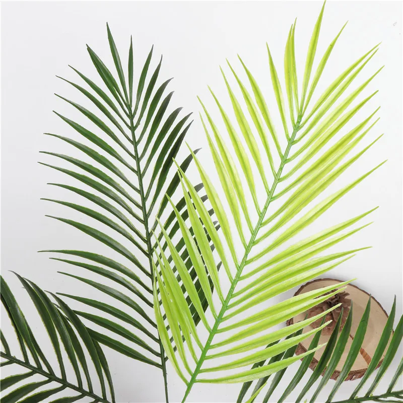 52cm 9Leaves Artificial Tropical Plants Fake Palm Plant Branch Green Leaves For Home Garden Office Jungle Carnival Decoration 52