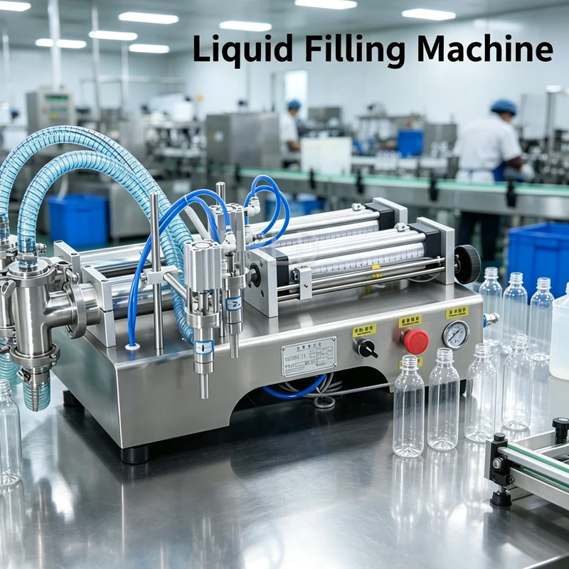 Desktop Double Head Pneumatic Automatic Filling Machine Ce Certified Small Cola Water Filling Machine