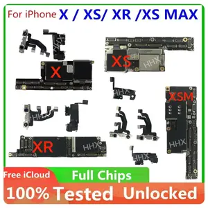 Bilashmart Clean iCloud Logic board 100% Unlocked iPhone X XS MAX XR Motherboard Support Update Plate Chip Mainboard Good Working