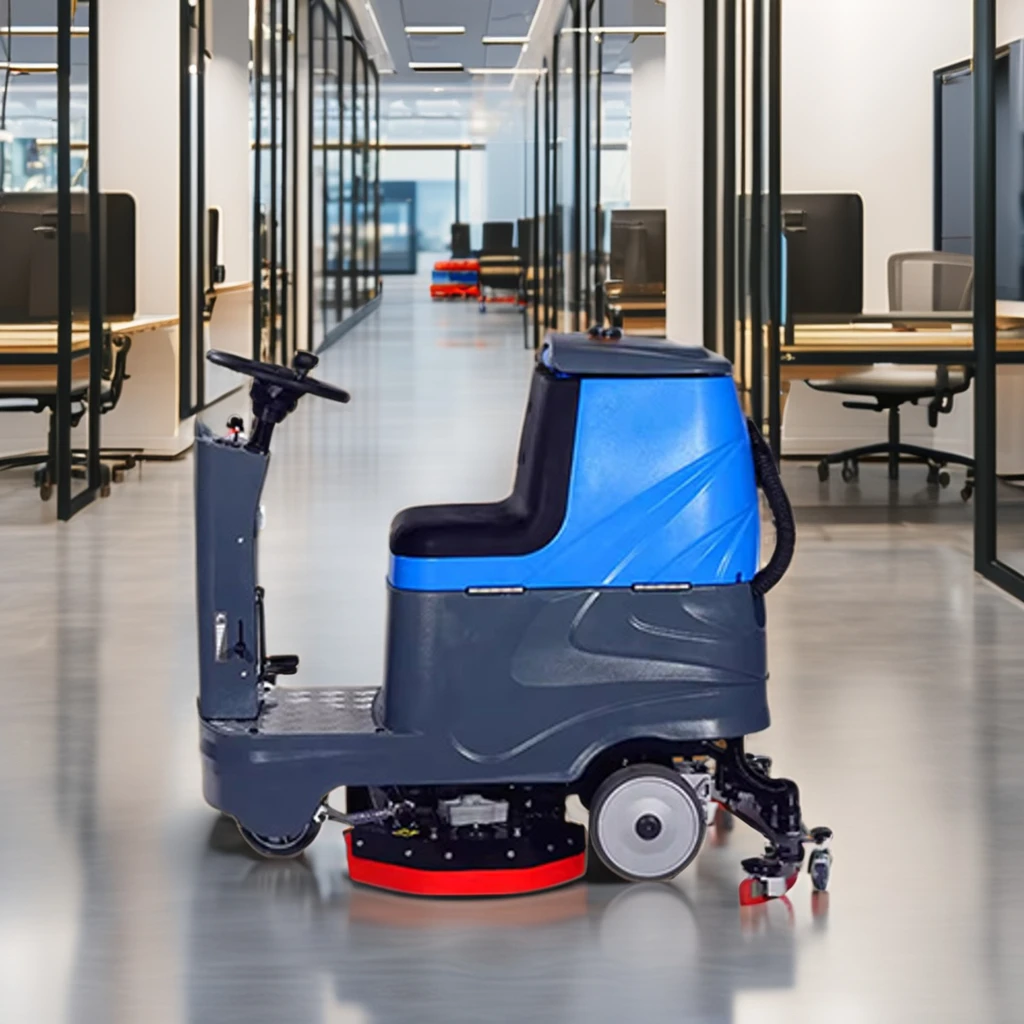 Nouvel épurateur de sol électrique sans fil à double brosse, équipement de nettoyage industriel alimenté par batterie pour hôtels et restaurants