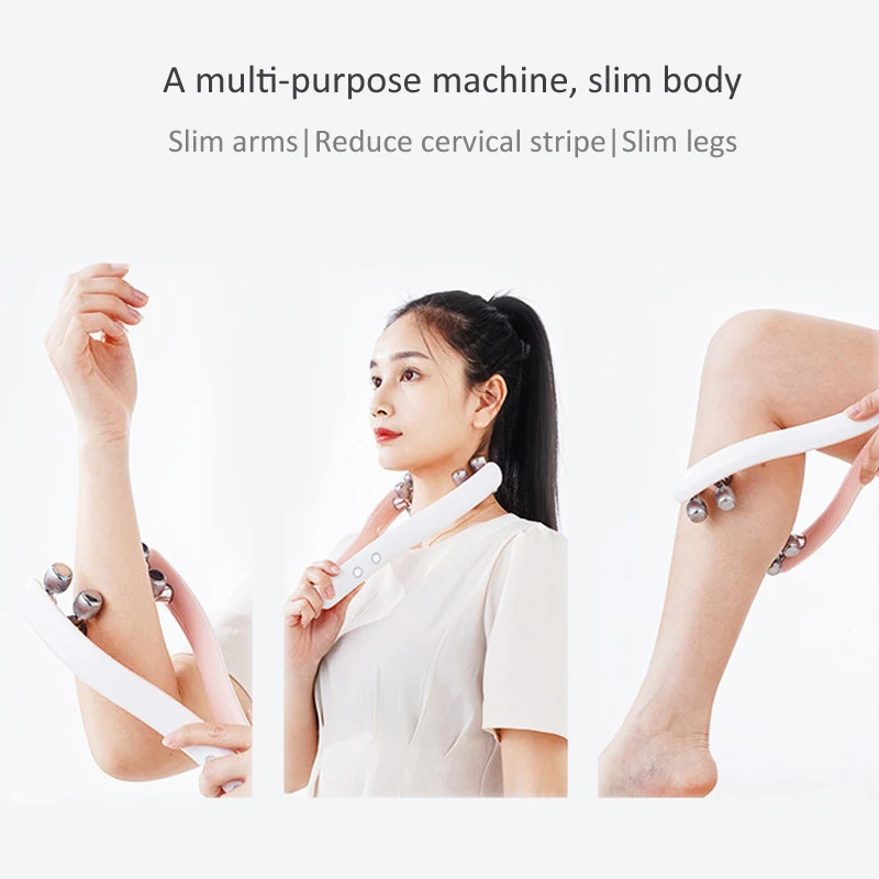 EMS Microcurrent Roller Face Lifting Chin V Face Shaped Facial Massager Body Slimming Massage Device Facial Lift Skin Care Tool