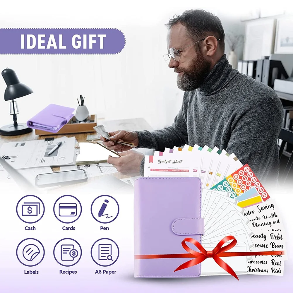 เครื่องผูกงบประมาณ, ซองจดหมายเงินสดสำหรับการจัดทำงบประมาณ, แฟ้มงบประมาณพร้อมซองซิป, สำหรับวางแผนประหยัดเงิน