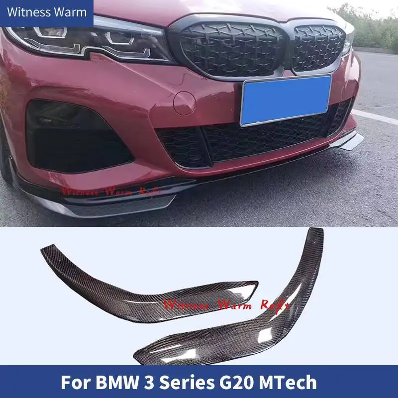 

Автомобильный передний бампер, спойлер для Bmw 3 серии G20 G28 m Sport 2019 2020, углеродное волокно/frp, передний воздушный нож, ветровой нож
