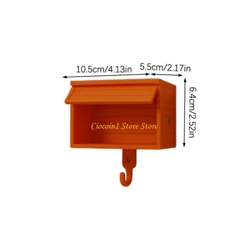 A3PC gestreiftes Auto Shed Design Key Safekeeping Management Box Aufbewahrung Fall Organisatoren Plastikkonstruktion für