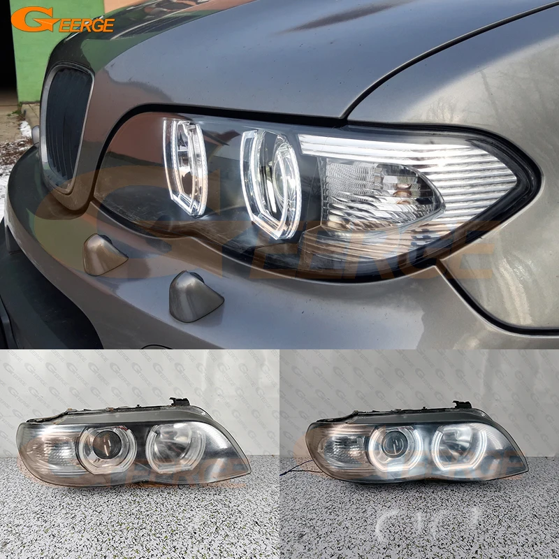 

Для BMW X5 E53 E70 2000 2001 2002-2009 2010 2011 2012 2013 Ультра яркий DTM U Style Led Angel Eyes Kit Halo Rings Day Light