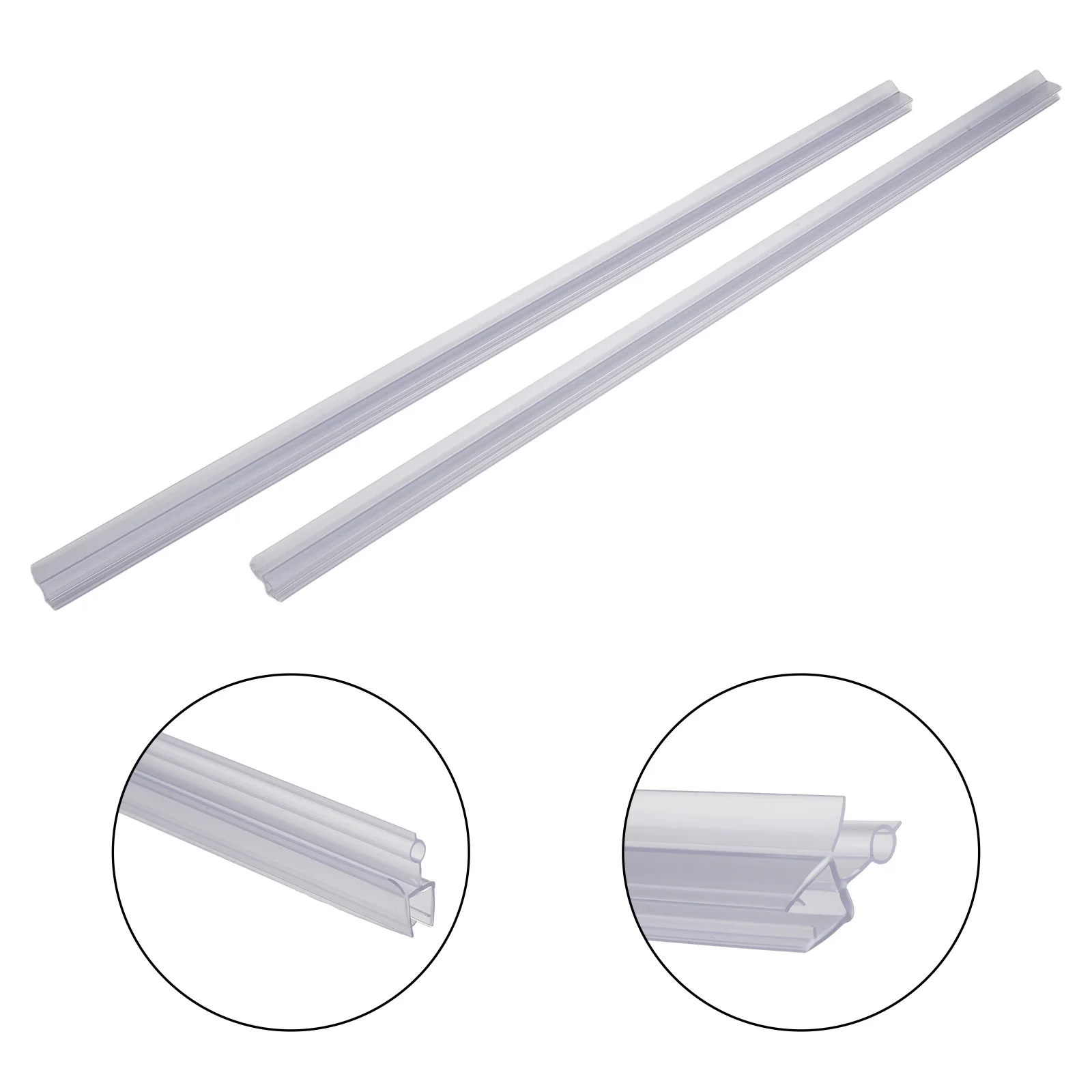 Sealant Strip Shower Seal Shower Room Bottom Transparent Water Retaining Strip 6/8/10/12mm For Bathroom Glass Door